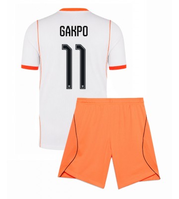 Holland Cody Gakpo #11 Udebanetrøje Børn VM 2026 Kortærmet (+ Korte bukser)